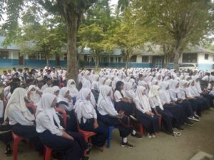 BNNP SULTENG SOSIALISASI P4GN DI SMP NEGERI 8 SIGI