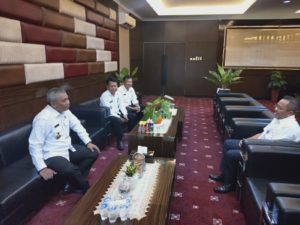 Kepala BNNP Sulteng Silaturahmi dan Koordinasi dengan Kepala Bandar Udara Mutiara Sis - Aljufrie Palu