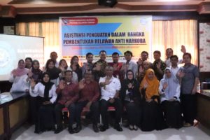BNNP SULTENG LAKSANAKAN ASISTENSI PENGUATAN PEMBANGUNAN BERWAWASAN ANTI NARKOBA DAN PEMBENTUKAN RELAWAN