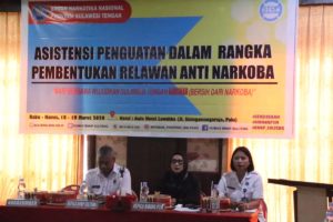 BNNP SULTENG LAKSANAKAN ASISTENSI PENGUATAN PEMBANGUNAN BERWAWASAN ANTI NARKOBA DAN PEMBENTUKAN RELAWAN
