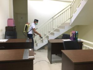 CEGAH COVID-19, BNNP SULTENG LAKUKAN PENYEMPROTAN DISINFEKTAN CEGAH COVID-19, BNNP SULTENG LAKUKAN PENYEMPROTAN DISINFEKTAN