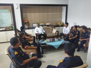 KEPALA BNNP SULTENG BERKOORDINASI DENGAN KEPALA BEA DAN CUKAI PALU