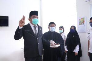 KEPALA BNNP SULTENG LANTIK DAN AMBIL SUMPAH JABATAN KEPALA SEKSI WASTAHTI