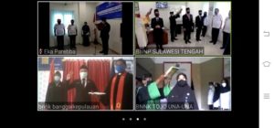 BNNP SULTENG LANTIK DAN AMBIL SUMPAH PEJABAT FUNGSIONAL SECARA ONLINE