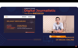 HUMAS BNNP SULTENG IKUTI PELATIHAN JURNALISTIK ONLINE