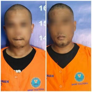 PESAN 1 KG GANJA DARI MEDAN, 2 PEMUDA DI PALU DITANGKAP BNNP SULTENG