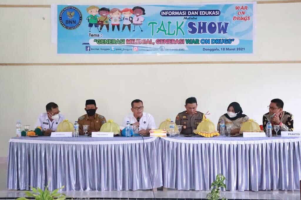 KEPALA BNNP SULTENG AJAK GENERASI MUDA KECAMATAN DAMPELAS  PERANG MELAWAN NARKOBA