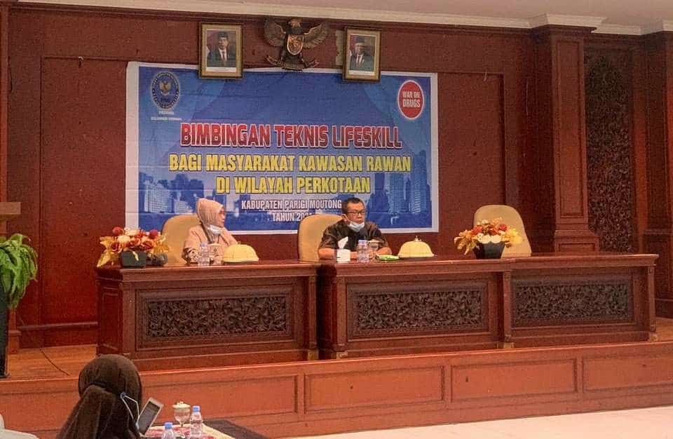 PULIHKAN KAWASAN RAWAN NARKOBA, BNNP SULTENG BERIKAN PELATIHAN TEKNIS LIFESKILL KEPADA MASYARAKAT BANTAYA