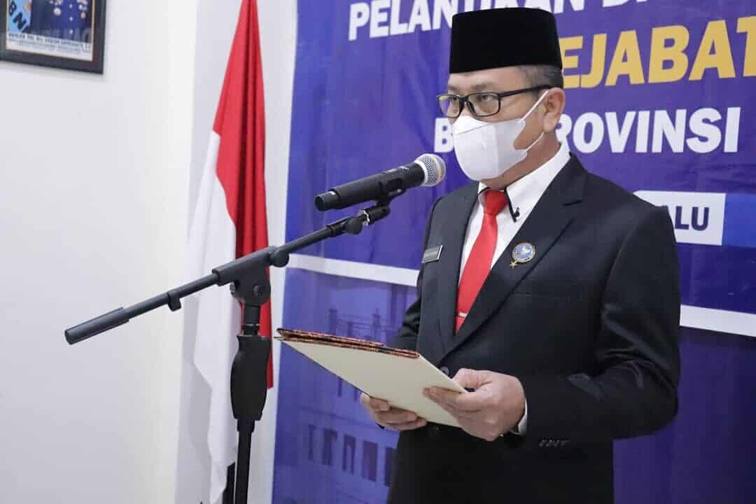 KEPALA BNNP SULTENG MELANTIK DAN AMBIL SUMPAH PEJABAT PENGAWAS DI LINGKUNGAN BNNP SULTENG