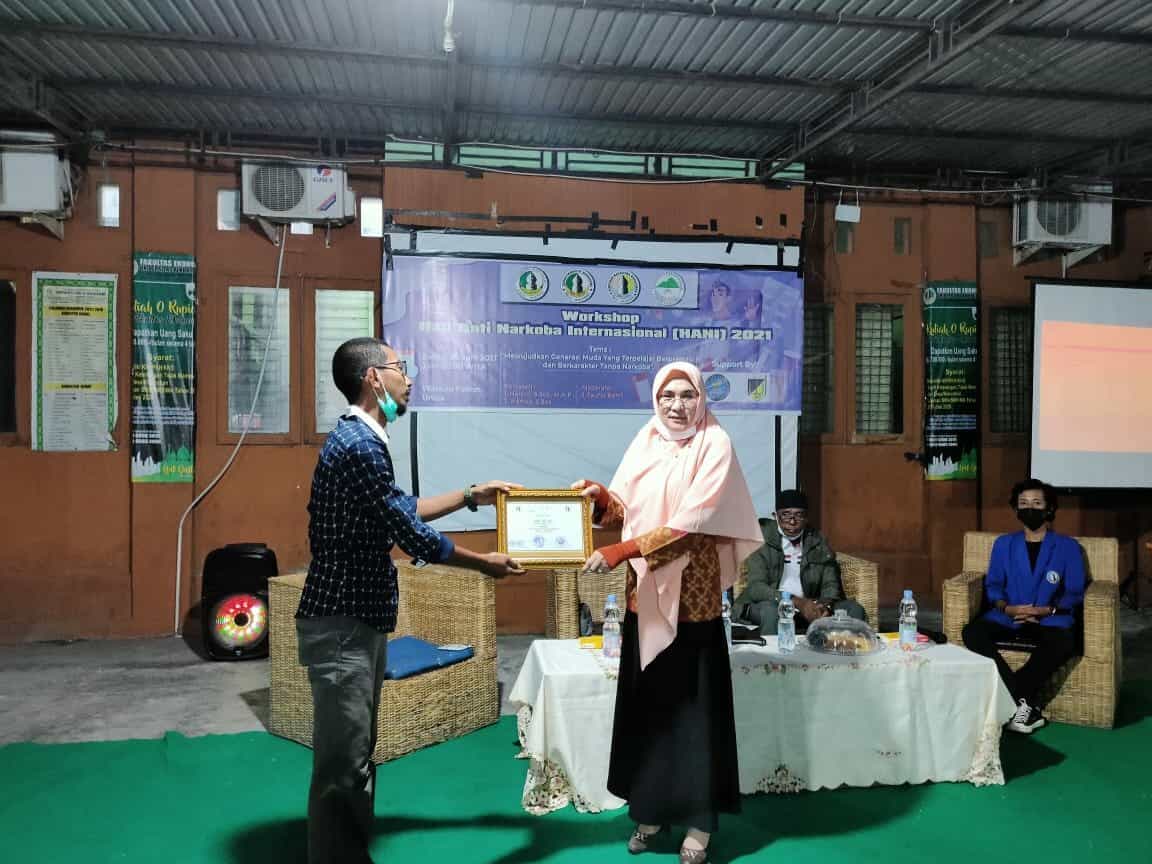 PERINGATAN HANI 2021 SEBAGAI MOMENTUM MEWUJUDKAN GENERASI MUDA YANG TERPELAJAR, BERPRESTASI DAN BERKARAKTER TANPA NARKOBA