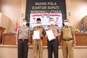 PENANDATANGANAN MOU DAN SOSIALISASI P4GN DI LINGKUNGAN PEMDA KABUPATEN MOROWALI UTARA