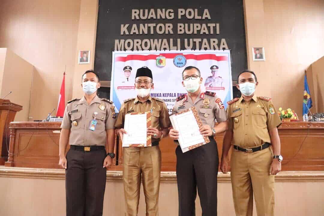 PENANDATANGANAN MOU DAN SOSIALISASI P4GN DI LINGKUNGAN PEMDA KABUPATEN MOROWALI UTARA