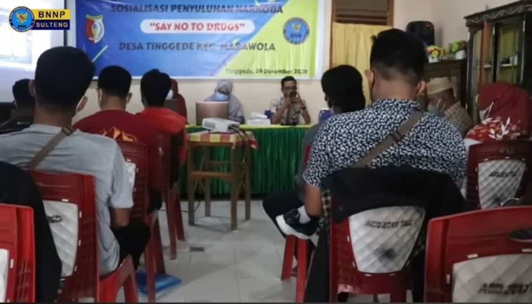 PEMERINTAH DESA BERSAMA PEMUDA TINGGEDE BERKOMITMEN PERANG MELAWAN NARKOBA