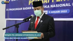 PELANTIKAN DAN PENGAMBILAN SUMPAH PEJABAT PENGAWAS LINGKUP BNNP SULTENG