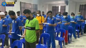 BNNP SULTENG DAN LAPAS KELAS IIA PALU MENGUMANDANGKAN MARS BNN