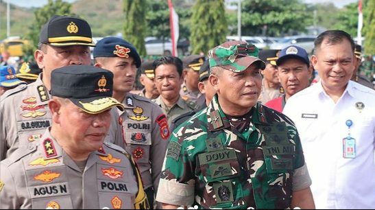 Kepala BNN Provinsi Sulawesi Tengah Menghadiri Apel Gelar Pasukan Pengamanan Pilkada Serentak 2024