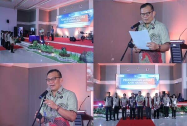 SATGAS ANTI NARKOBA DIKUKUHKAN OLEH KEPALA BNNP SULTENG, LLDIKTI XVI TEGAS BERANTAS NARKOBA DI KAMPUS